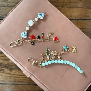 Beach and Hot Girl Charm Keychain Set | Ocean Vibes Bag Charms and Gift Ideas
